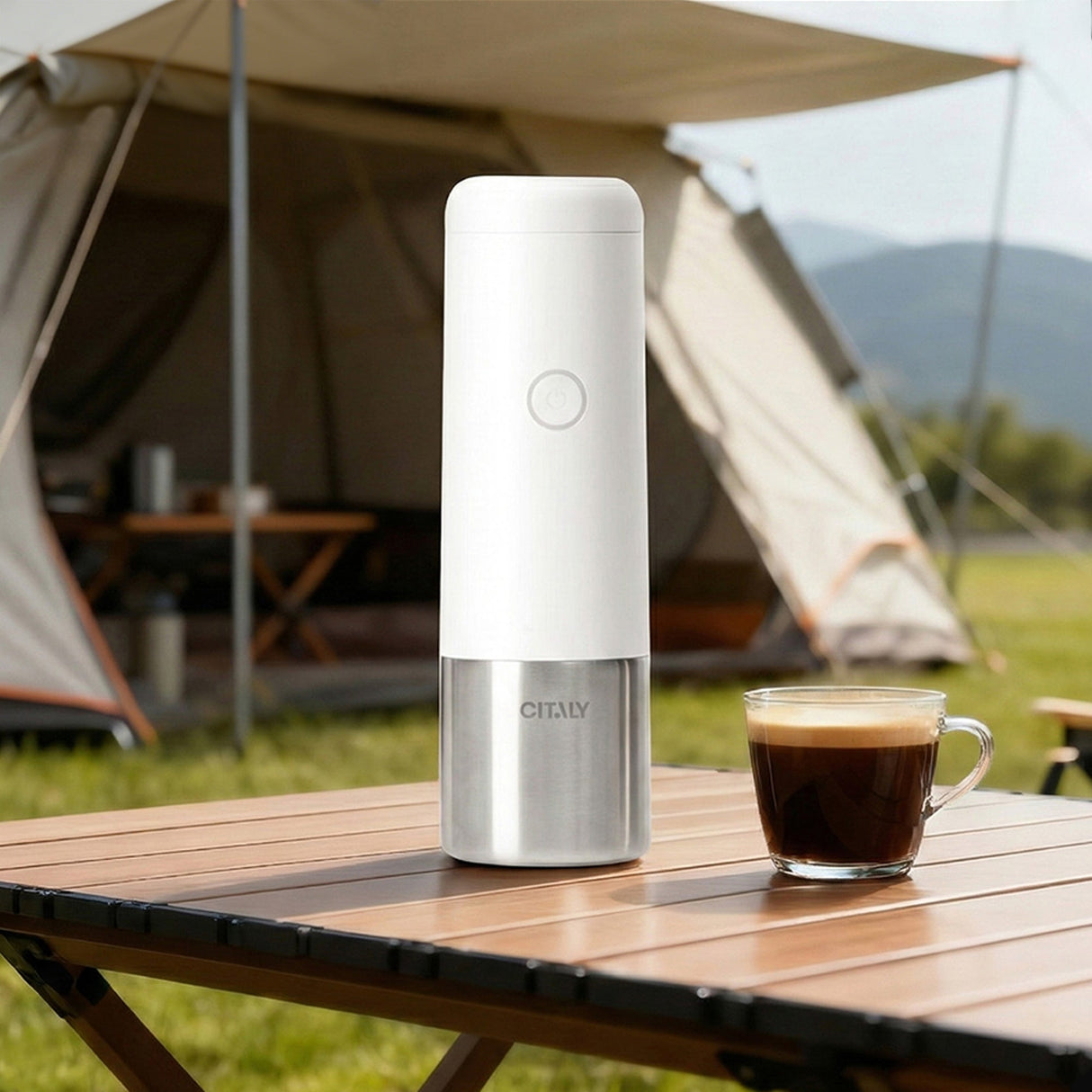 Máquina de espresso portátil Citaly GO-1, calentamiento rápido automático, carga rápida PD 3.0, 3*2500mAh, compatible con cápsulas y café molido