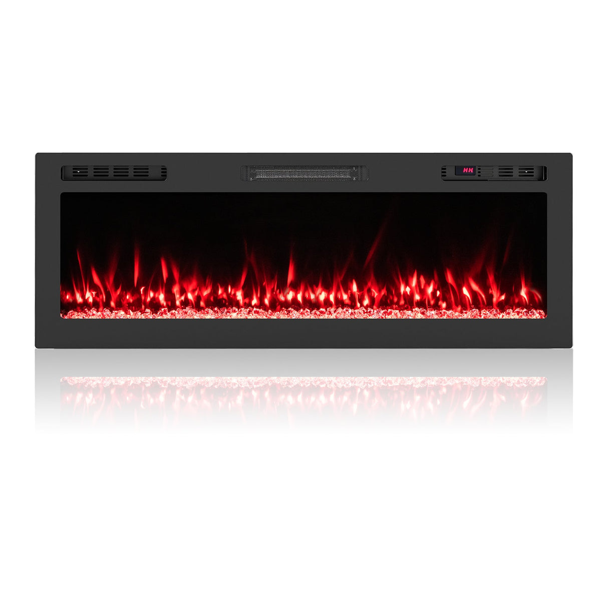 Smart WiFi Electric Fireplace Wall Mounted & Recessed 750W/1500W Heater