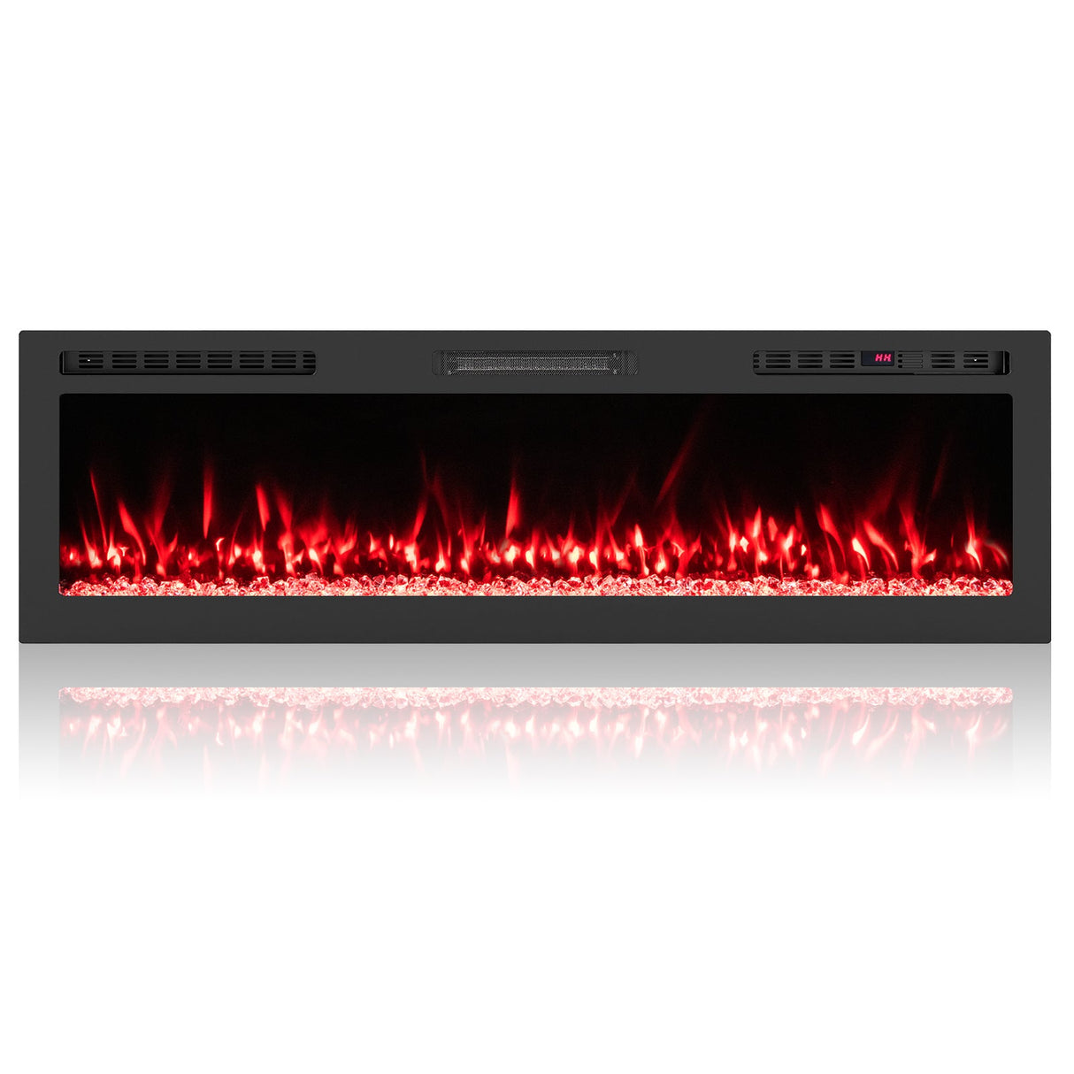 Smart WiFi Electric Fireplace Wall Mounted & Recessed 750W/1500W Heater