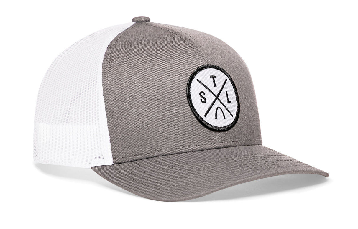St. Louis Trucker Hat | Gray-White STL X Snapback
