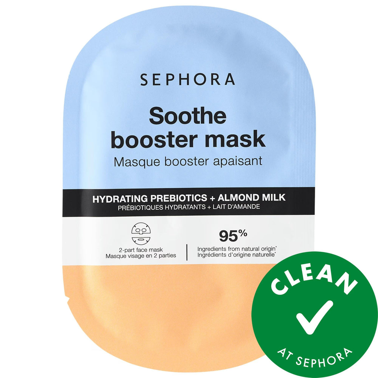 Sephora Collection Booster Face Mask Soothe + Hydrating Face Mask with Prebiotics and Almond Milk