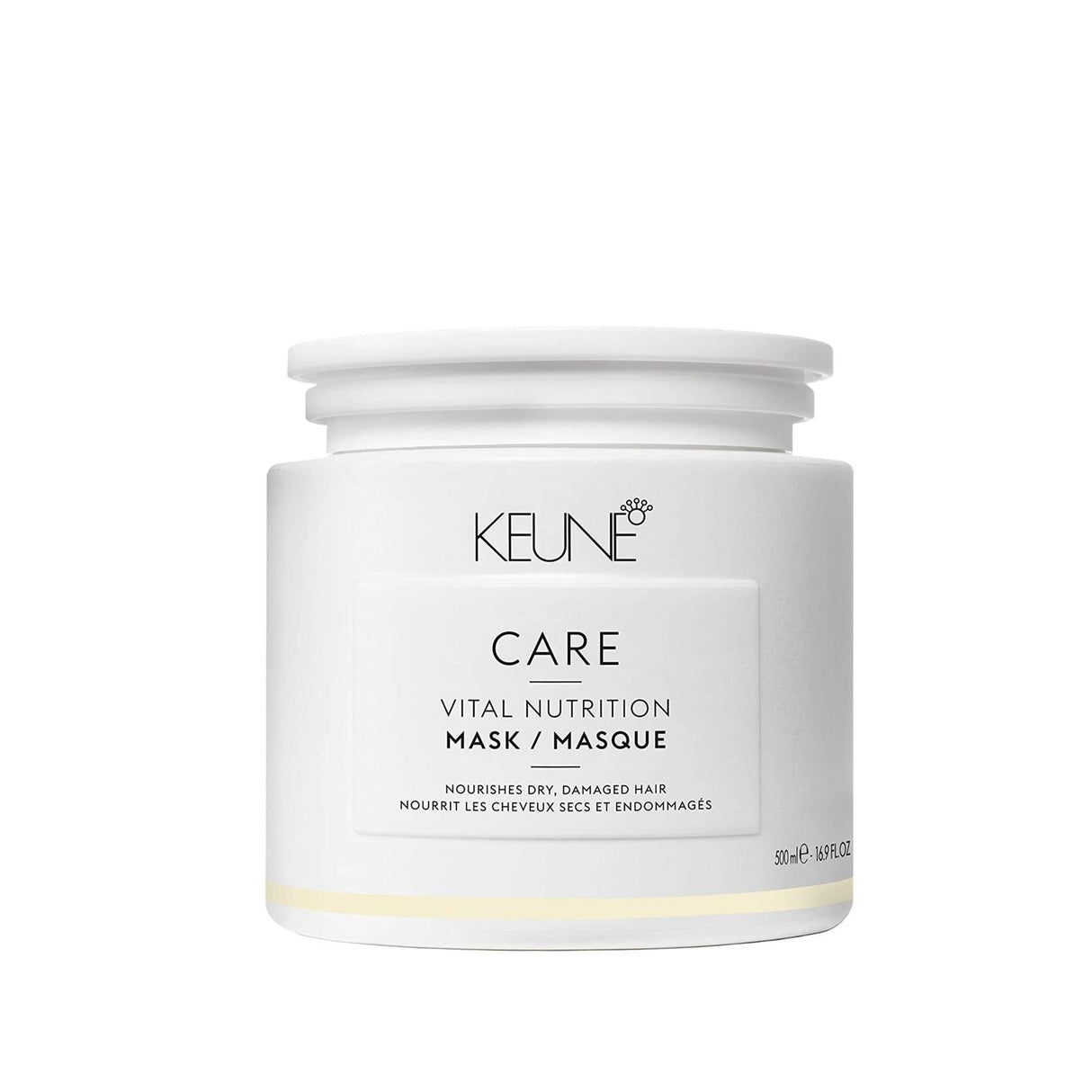 Keune Vital Nutrition Hair Mask 500ml - Nourishing Deep Conditioning Treatment for Dry Damaged Hair