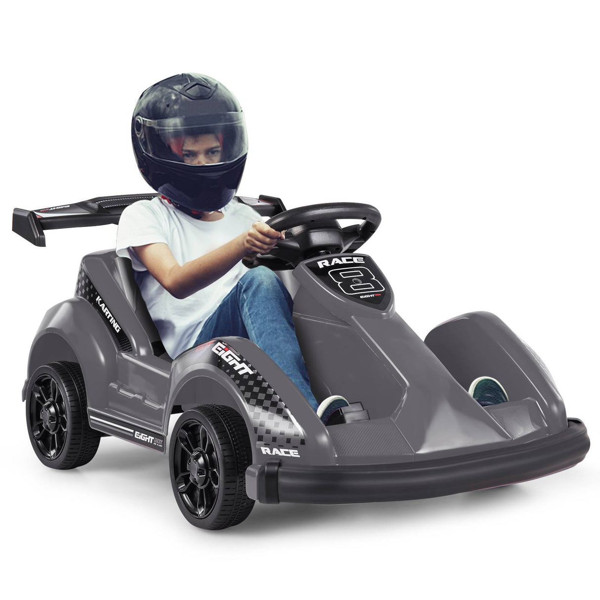 Coche Eléctrico de 6V para Niños con Control Remoto y Cinturón de Seguridad