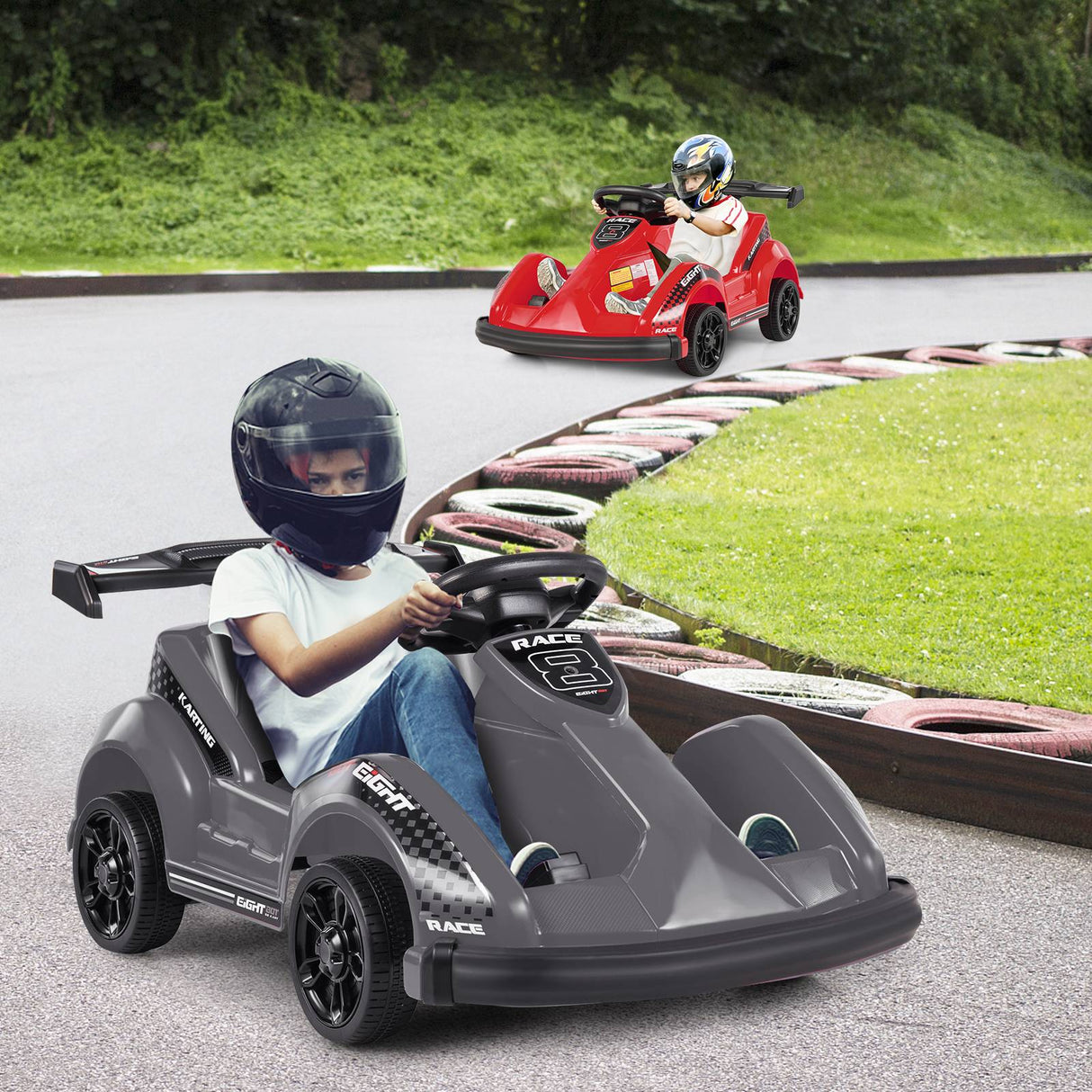 Coche Eléctrico de 6V para Niños con Control Remoto y Cinturón de Seguridad
