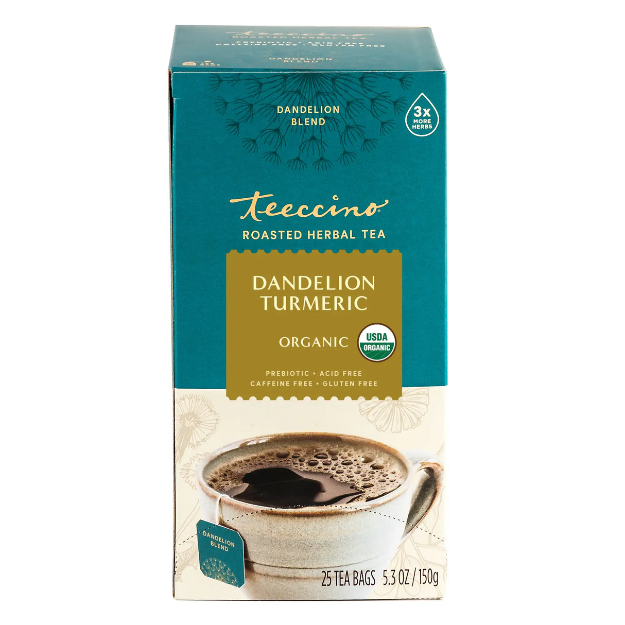 Té Herbal Asado de Diente de León y Cúrcuma