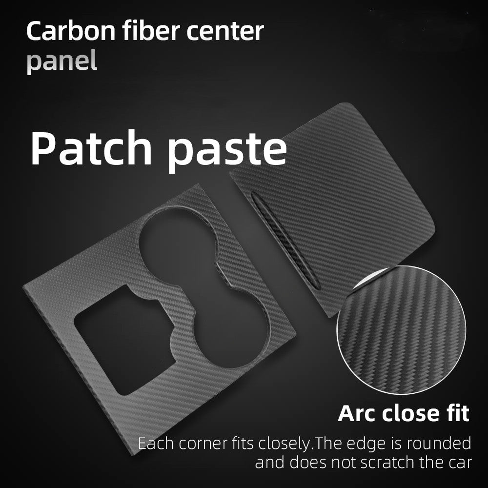 Tesla Model 3 / Y Center Console Wrap Cover (Gen. 1 & 2 & 3) - Carbon Fiber Interior Mods