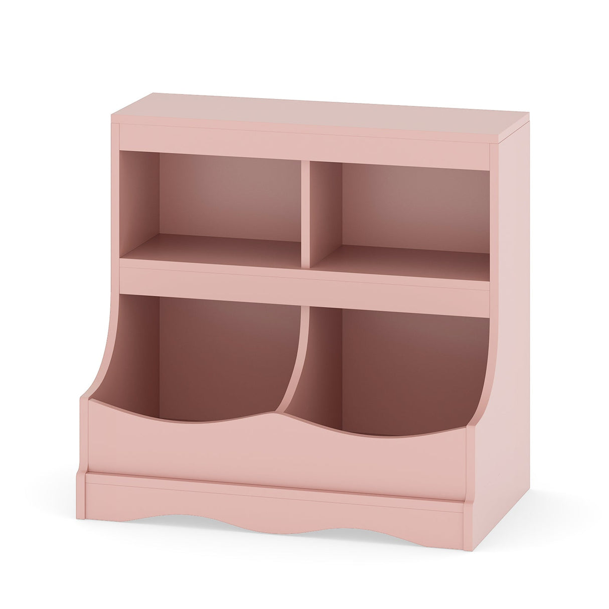 Organizador de almacenamiento de juguetes Estantería infantil de 4 cubículos para juguetes y libros