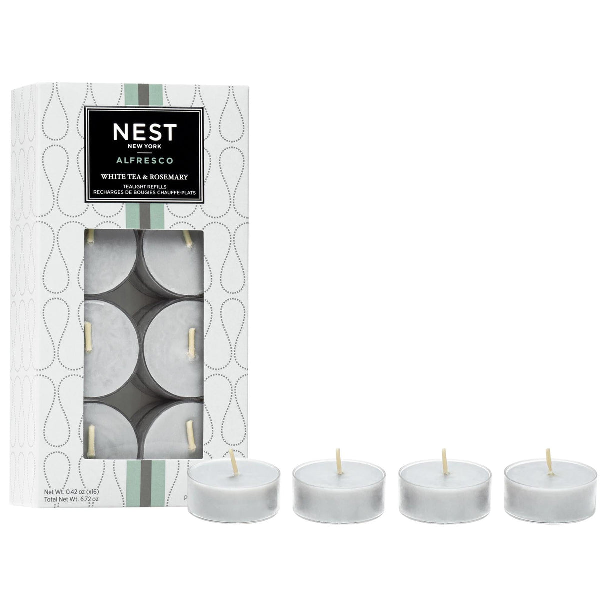 Diptyque White Tea & Rosemary Alfresco Scented Candle - Natural Insect Deterrent for Indoor & Outdoor Use