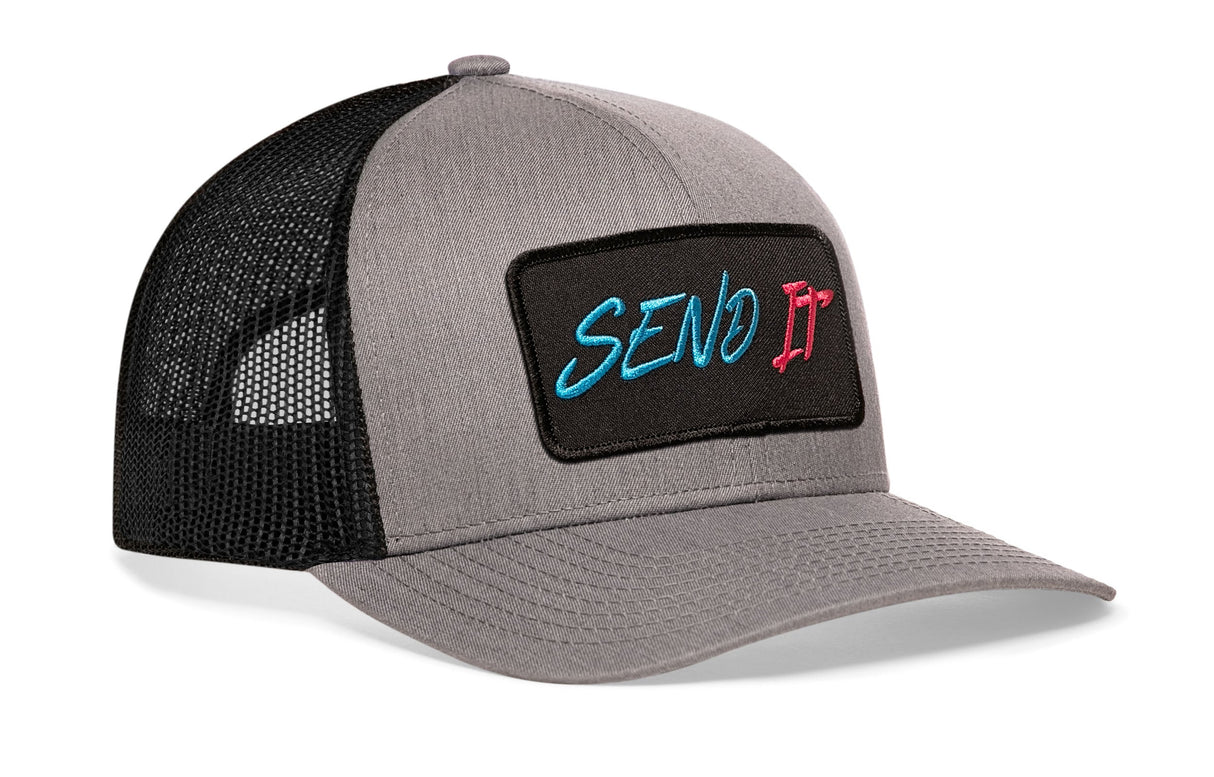 Send It Trucker Hat | Gray-Black Snapback