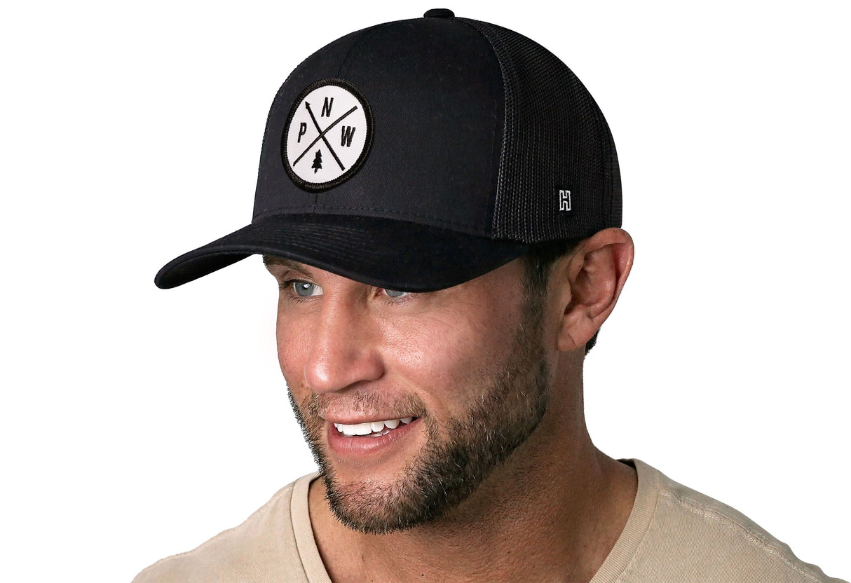 PNW Trucker Hat | Black PNW X Snapback