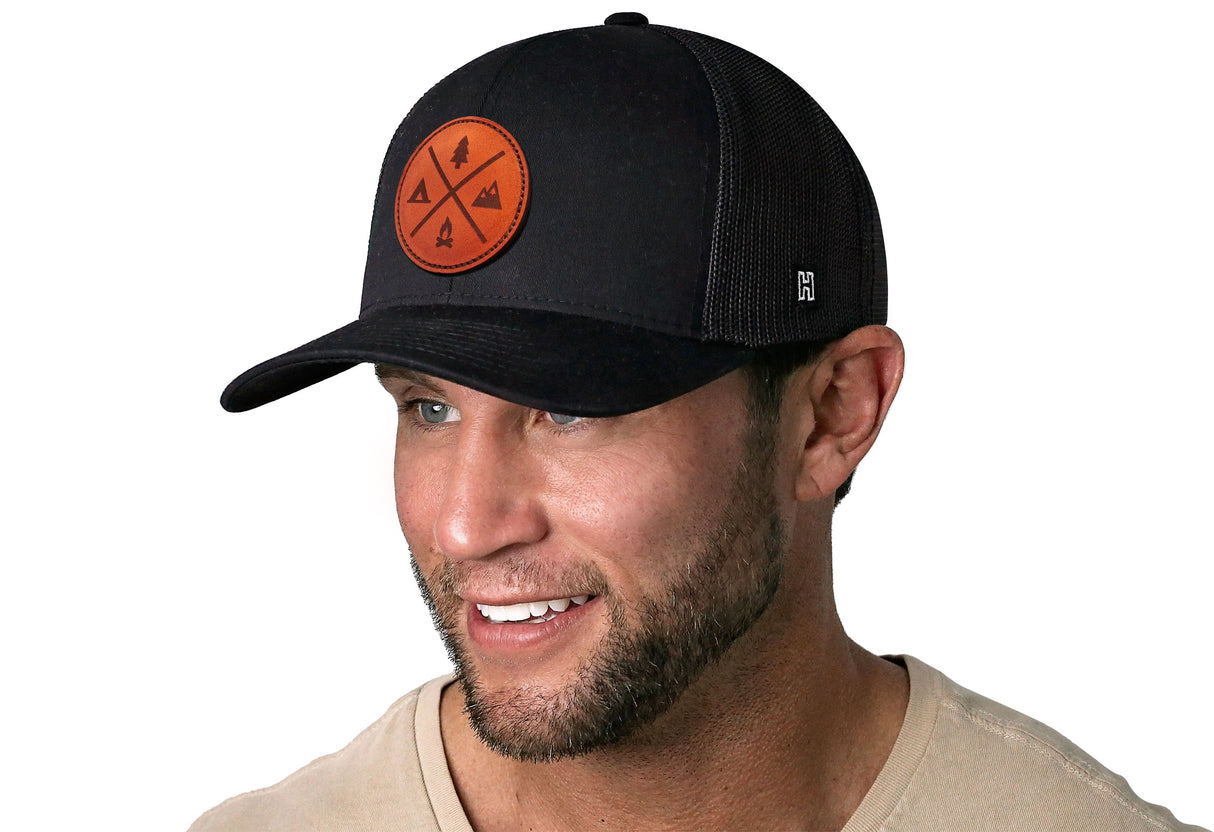 Outdoor X Trucker Hat | Black Outdoor X Snapback