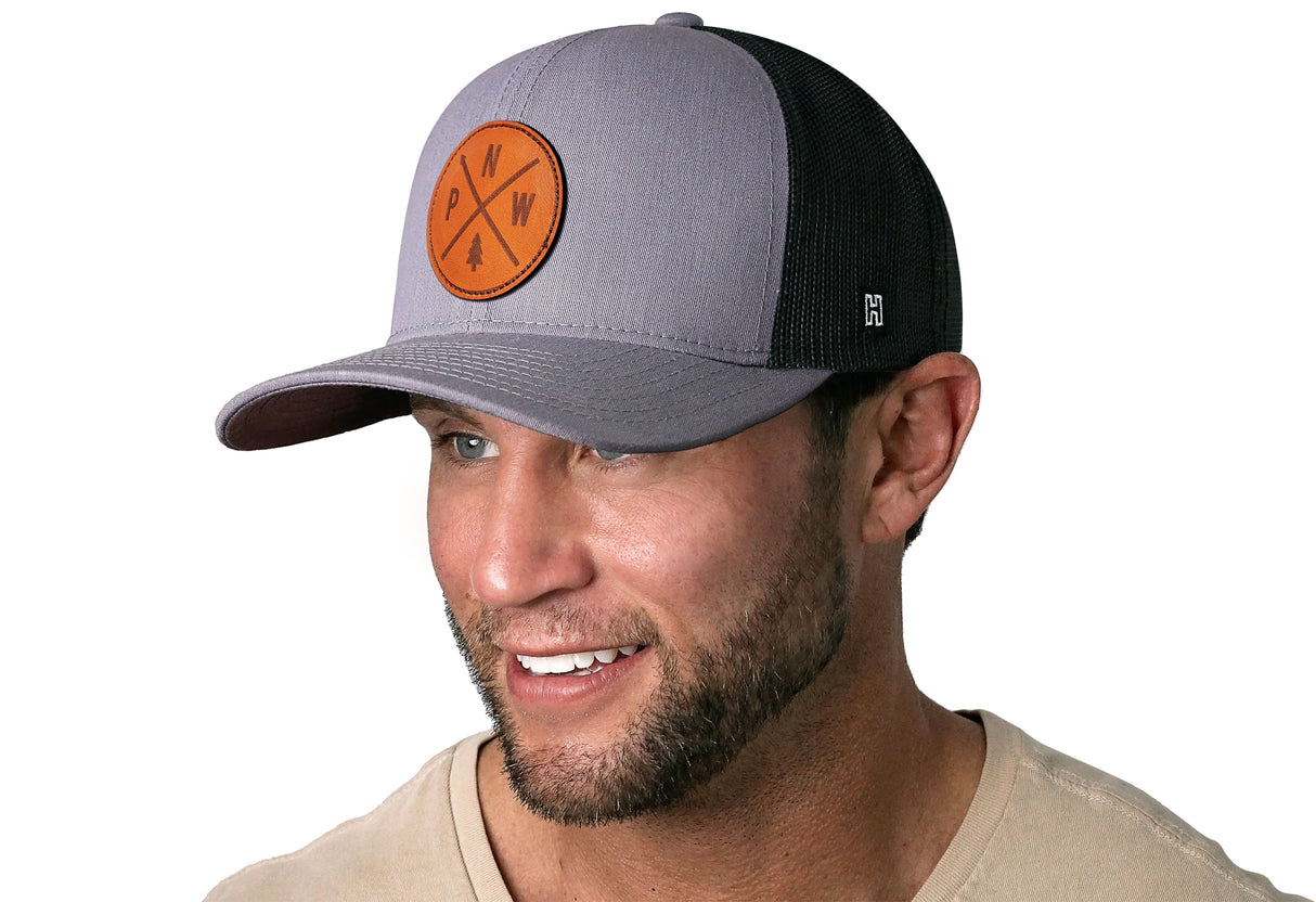 PNW Trucker Hat | Gray-Black PNW X Snapback