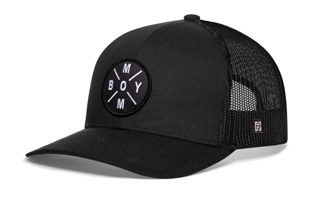 Boy Mom Trucker Hat | Black Snapback