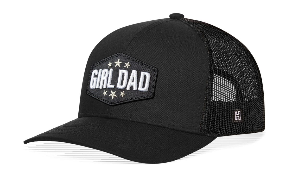 Girl Dad Trucker Hat | Black Snapback