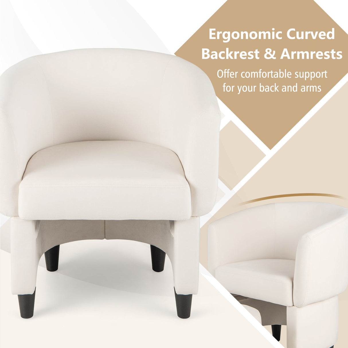 Sillón de terciopelo tapizado con otomana