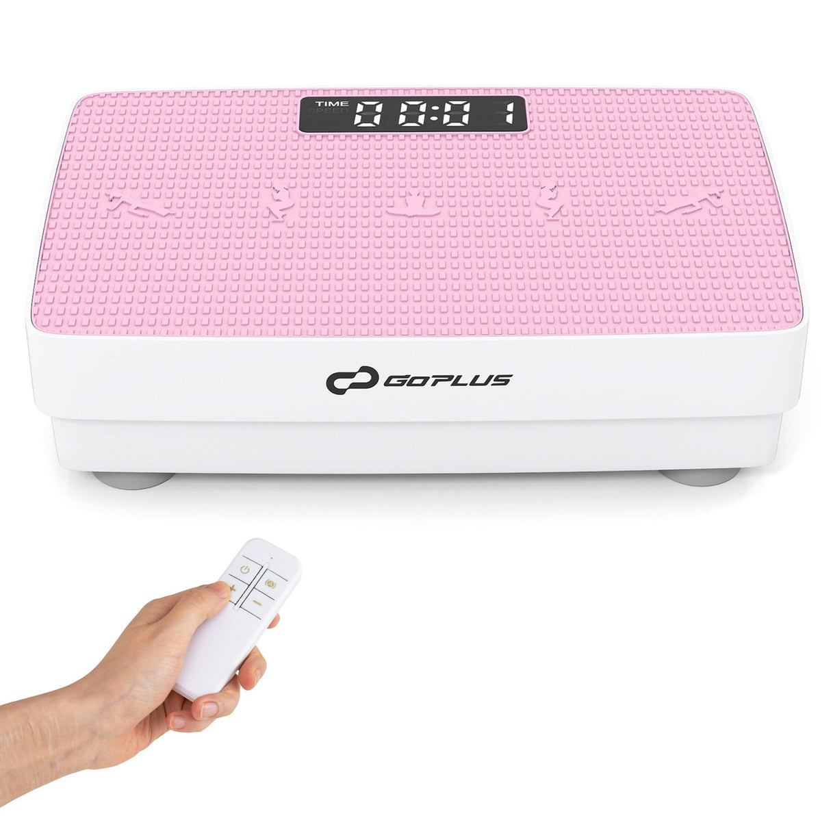 Máquina de ejercicios con plataforma vibratoria, sensor de gravedad y control remoto para gimnasio en casa