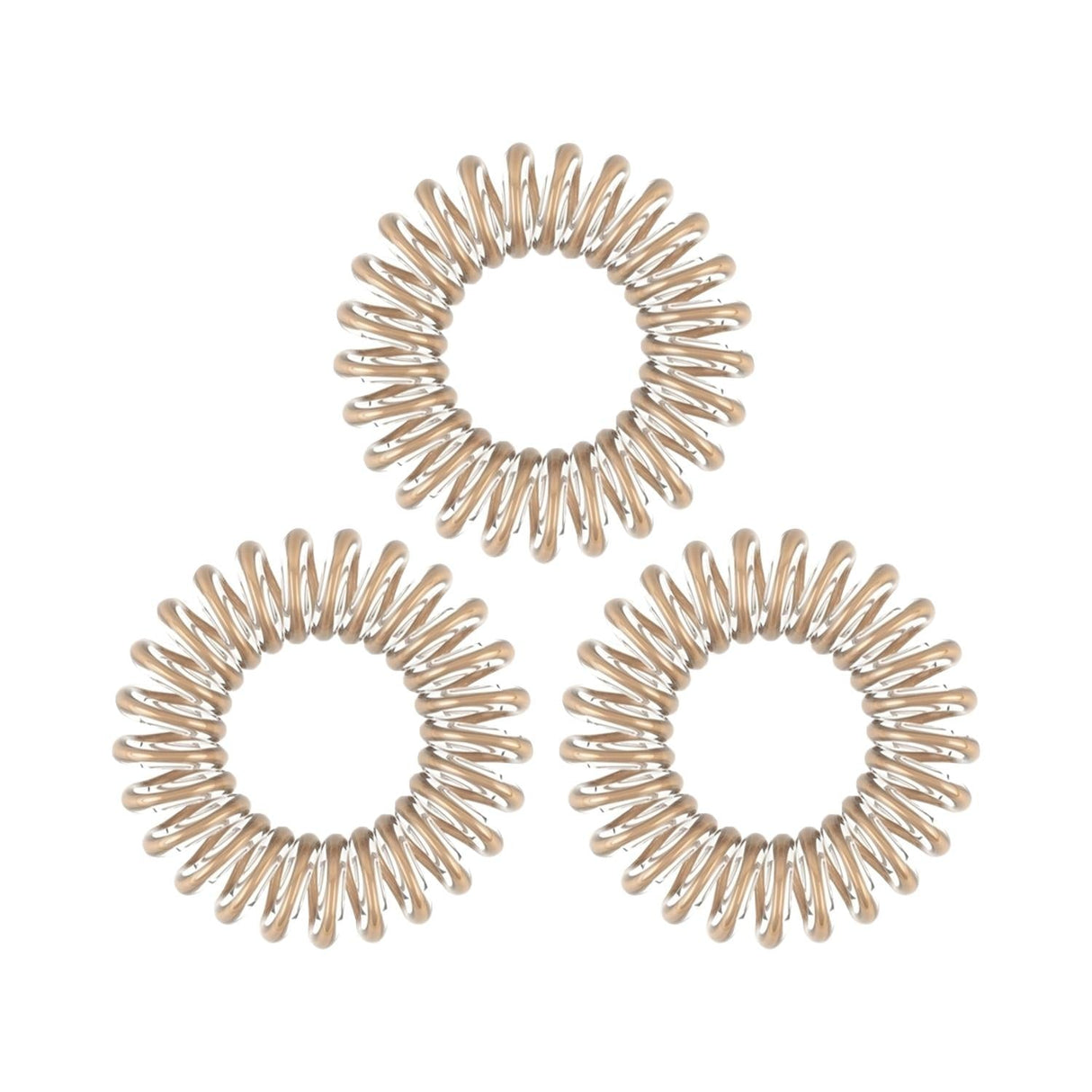 Invisibobble Bronze Me Pretty Hair Tie Set - 3 Stylish Hair Accessories for Fashion-Conscious Individuals