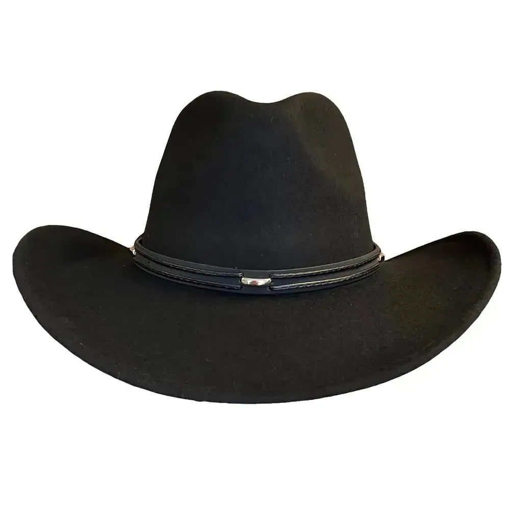 Deadwood Trading High Tail - Sombrero de vaquero de fieltro de lana suave y plegable