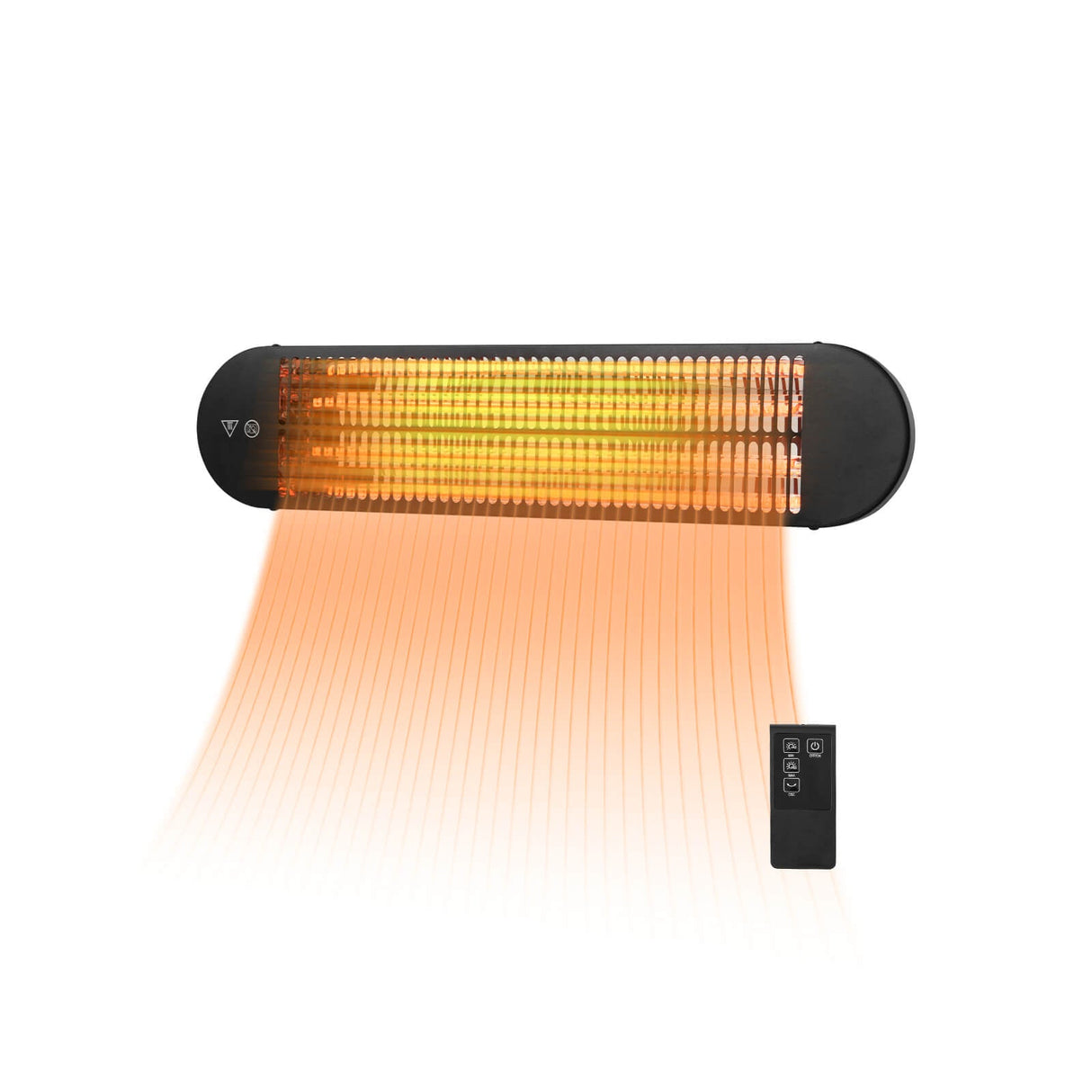 Calentador Infrarrojo de Pared 750W/1500W con Control Remoto
