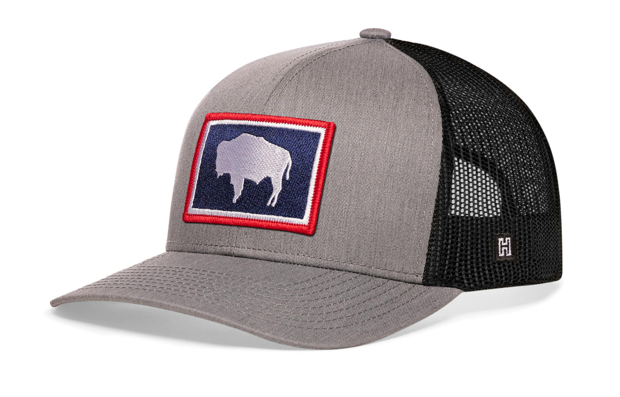 Wyoming Flag Trucker Hat | WY Snapback
