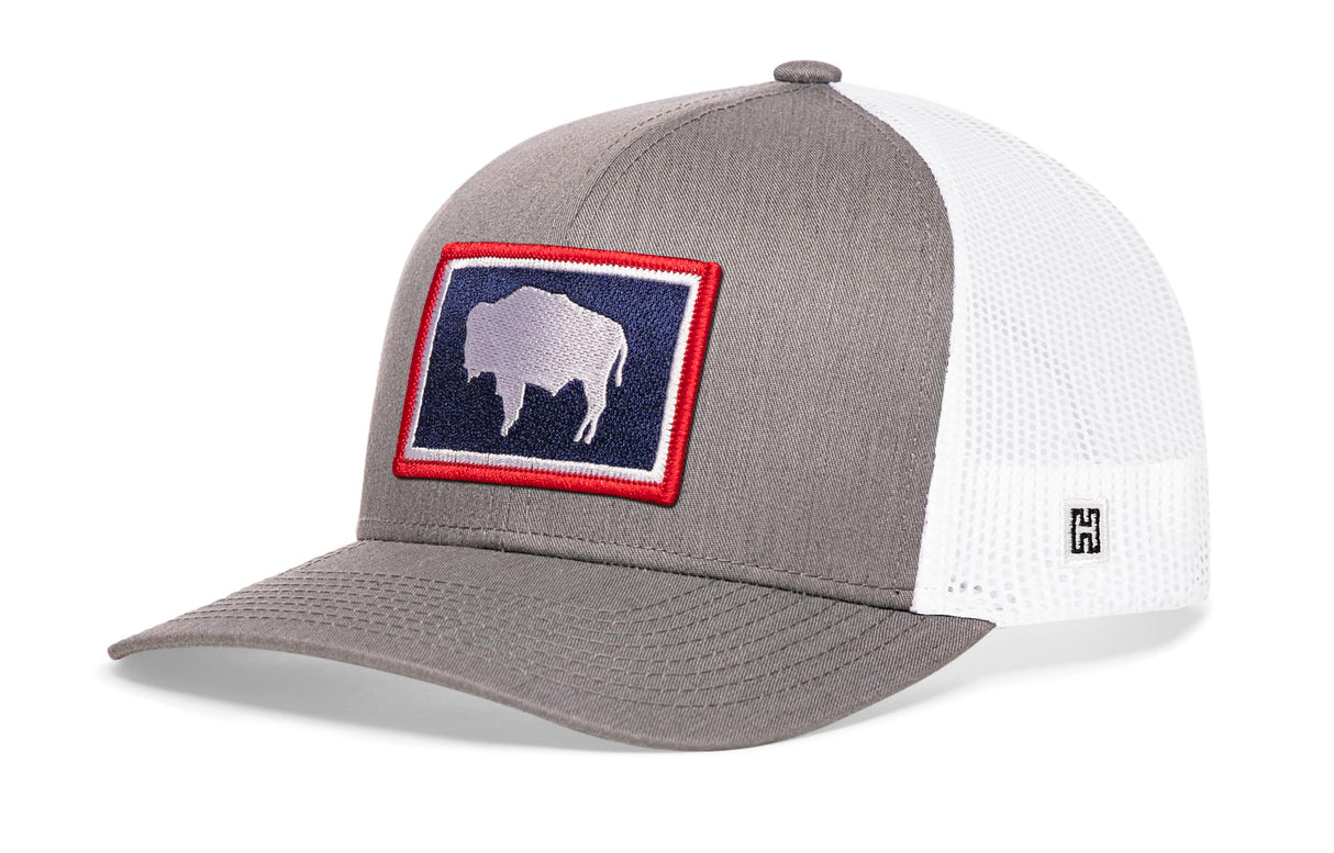 Wyoming Flag Trucker Hat | WY Snapback