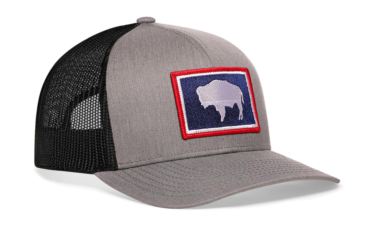 Wyoming Flag Trucker Hat | WY Snapback