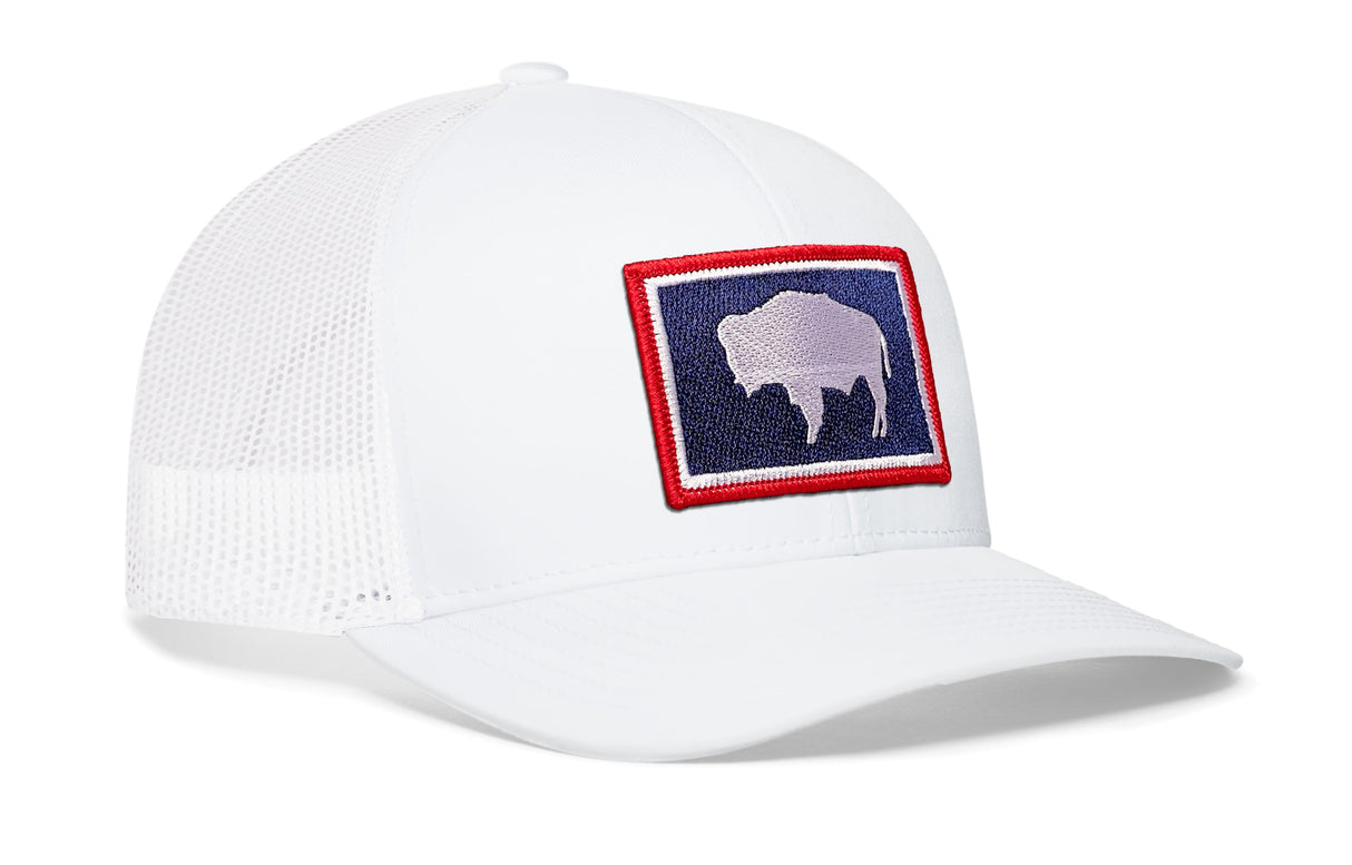 Wyoming Flag Trucker Hat | WY Snapback