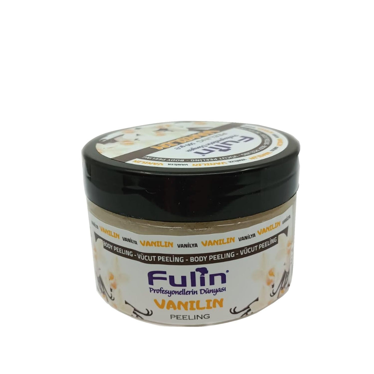 Fulin Vanilla Body Scrub/Peeling 500g - Exfoliating Skincare with Soothing Vanilla Scent