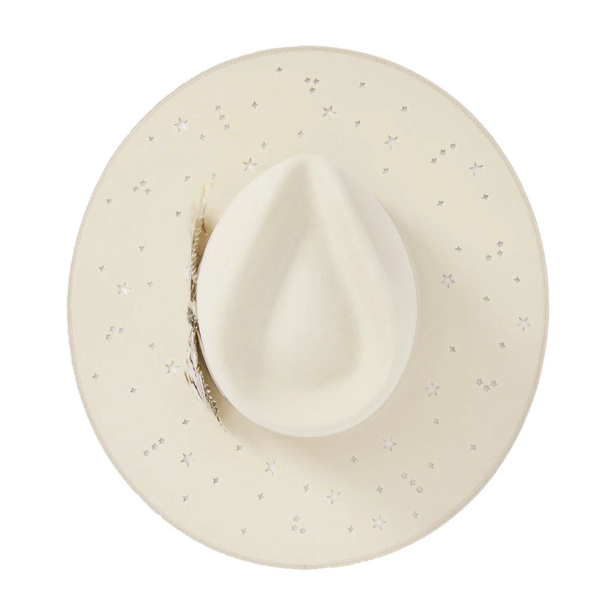 Sombrero de vaquera Stetson Night Sky S - Fedora de fieltro de lana de ala ancha
