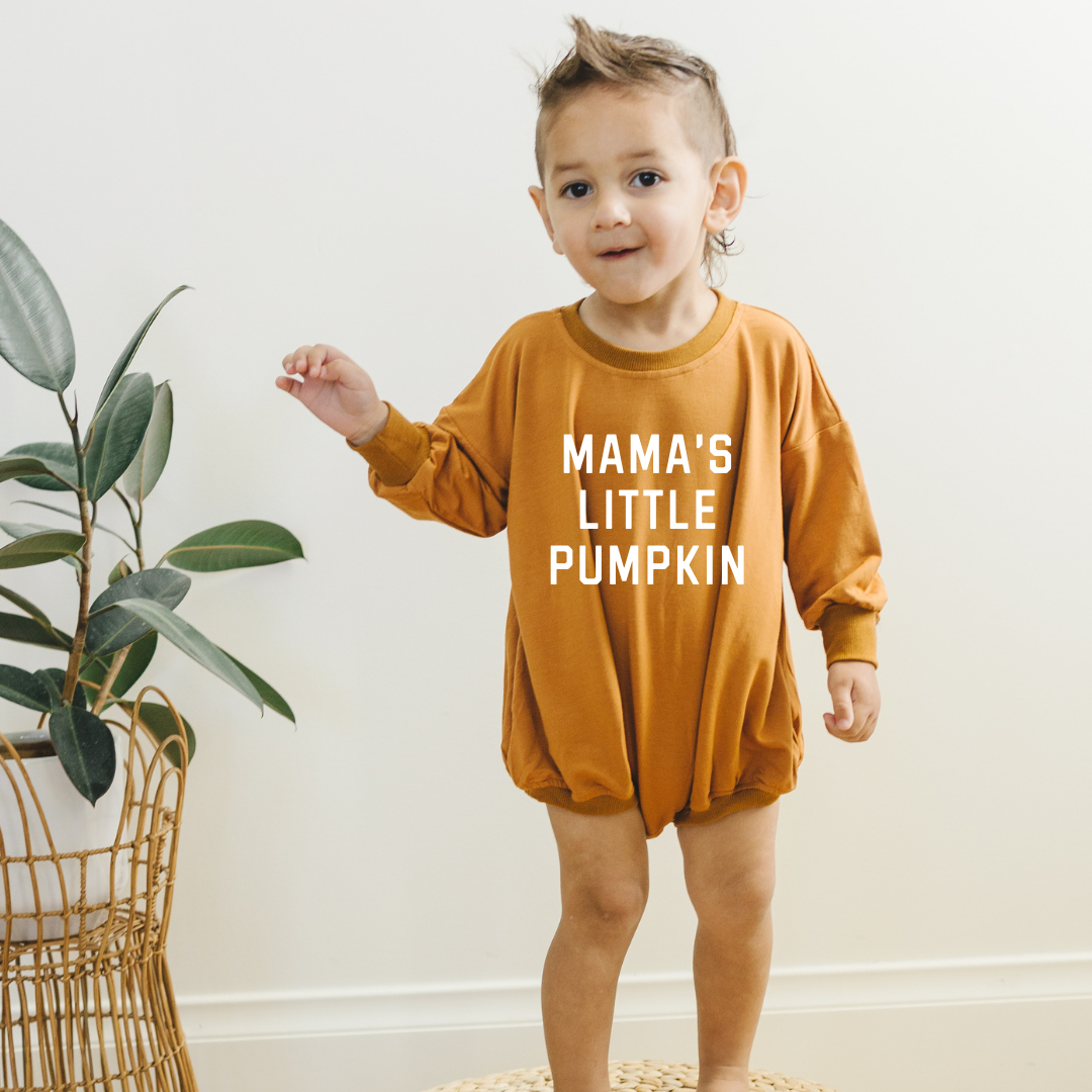 Mameluco burbuja de bambú "La calabacita de mamá"