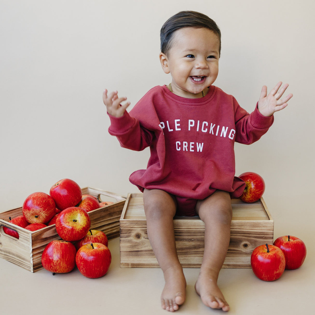Mameluco Sudadera Equipo Recogida de Manzanas