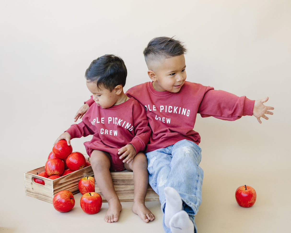 Mameluco Sudadera Equipo Recogida de Manzanas