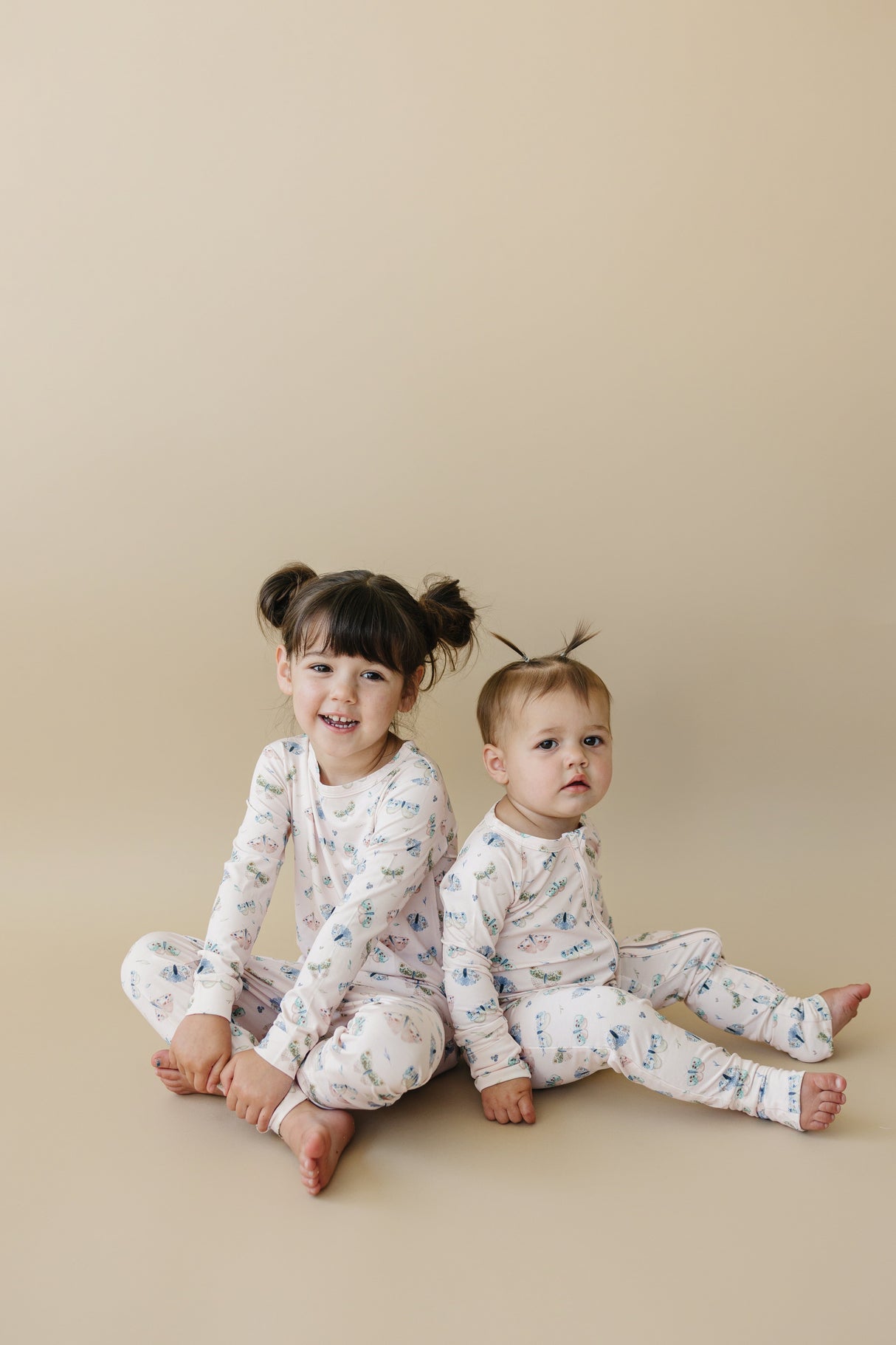 Pijama con cremallera de bambú de polilla luna