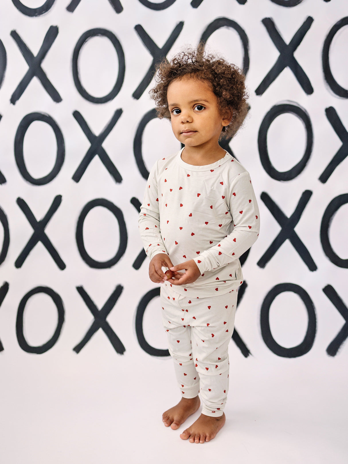 Pijama de bambú de 2 piezas Tiny Hearts