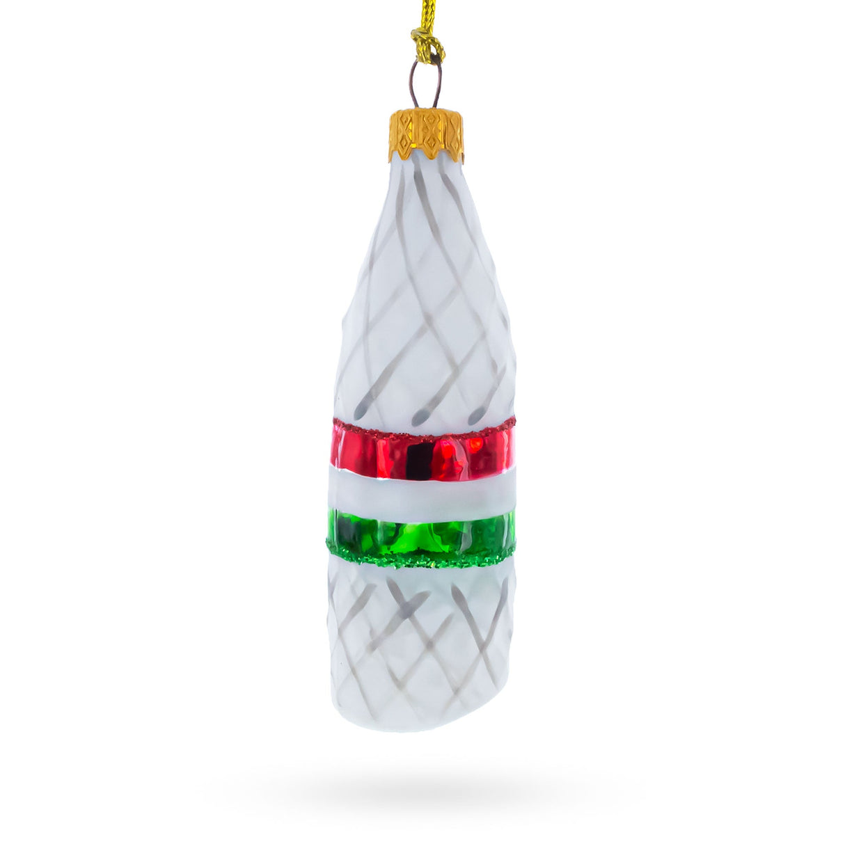 Deli Style Salami Sausage Glass Christmas Ornament