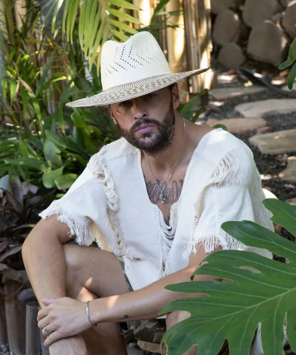 Peter Grimm Buenos Aires - Sombrero Fedora de Paja de Ala Ancha