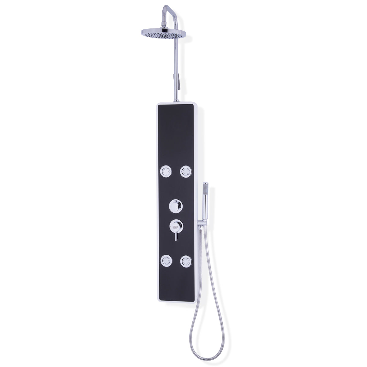 Bathroom ABS Shower Panel with Massage Jets & Hand Shower