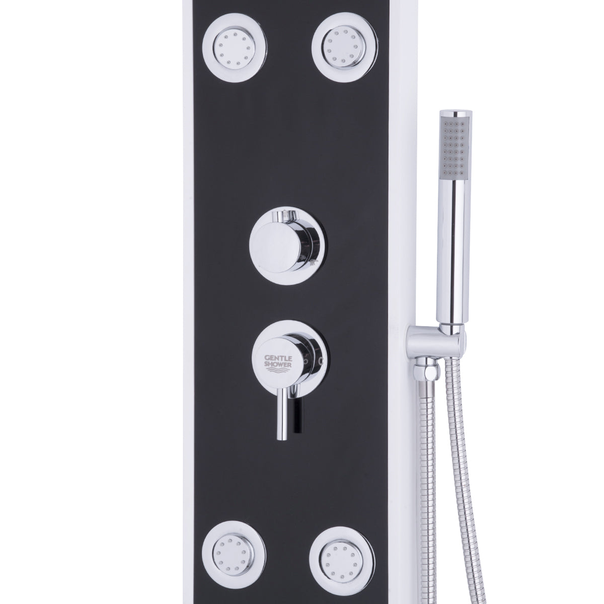 Bathroom ABS Shower Panel with Massage Jets & Hand Shower