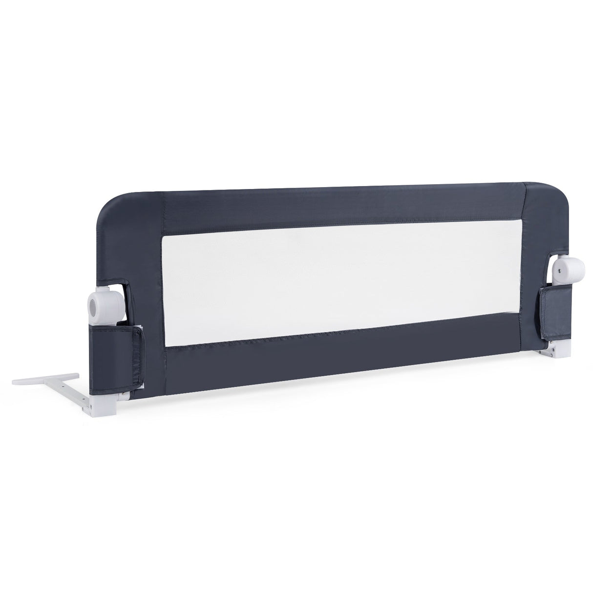 Barandilla de cama plegable, barrera de seguridad para bebés que se abate