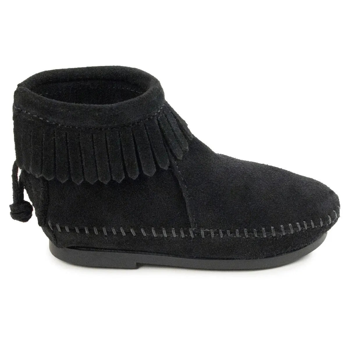 Bota Minnetonka con cremallera trasera y suela dura - Bota para niños