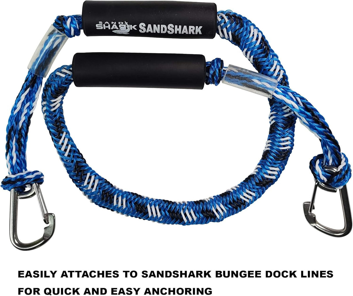 2PK SandShark Carabiner Clips 5/16" (8mm) - Stainless Steel Clip for Boat Lines