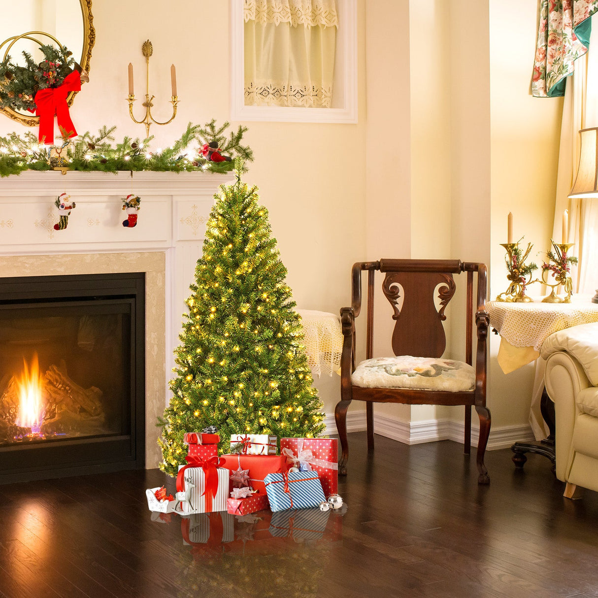 Árbol de Navidad Artificial Premium con Bisagras