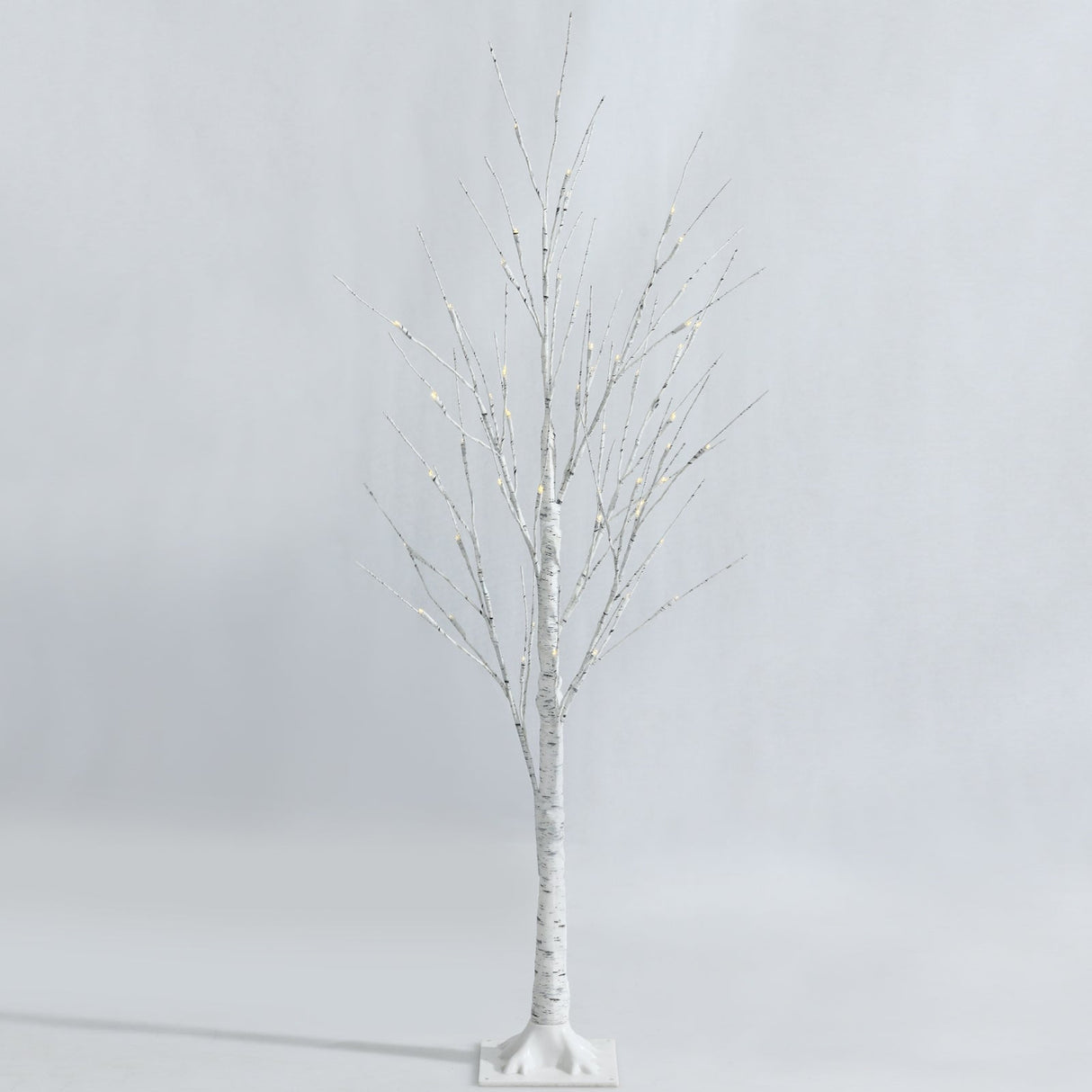 Pre-lit White Twig Birch Tree for Christmas Holiday with LED Lights