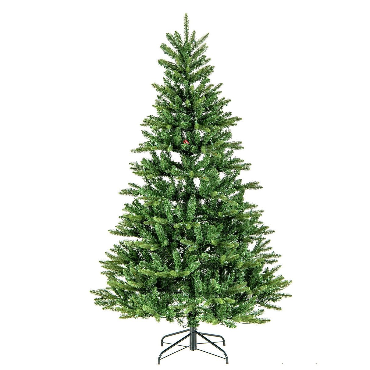 Árbol de Navidad artificial de 1,83 metros con 500 luces incandescentes amarillo cálido