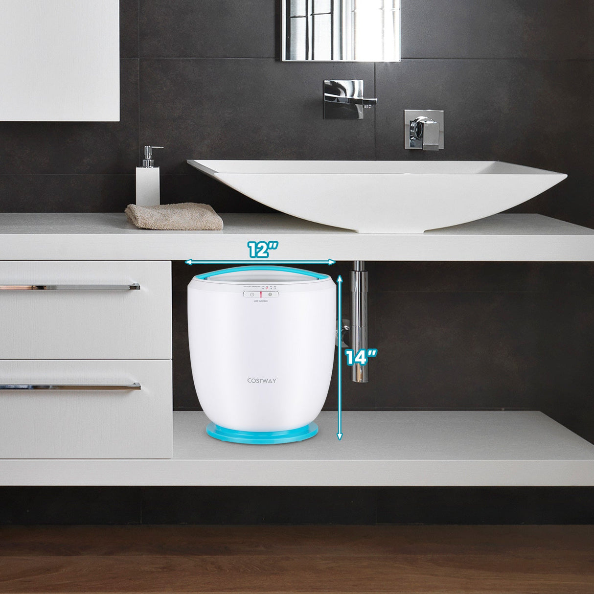 Countertop Towel Warmer Bucket with Auto Shut off