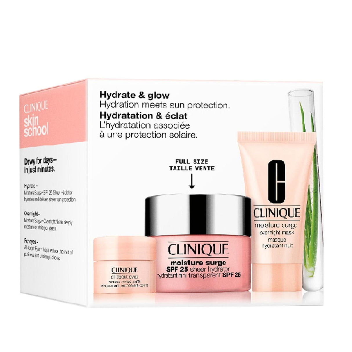 Clinique Moisture Surge Spf25 Moisturizing Set - Hydrating, Illuminating Skincare with SPF25 Sun Protection