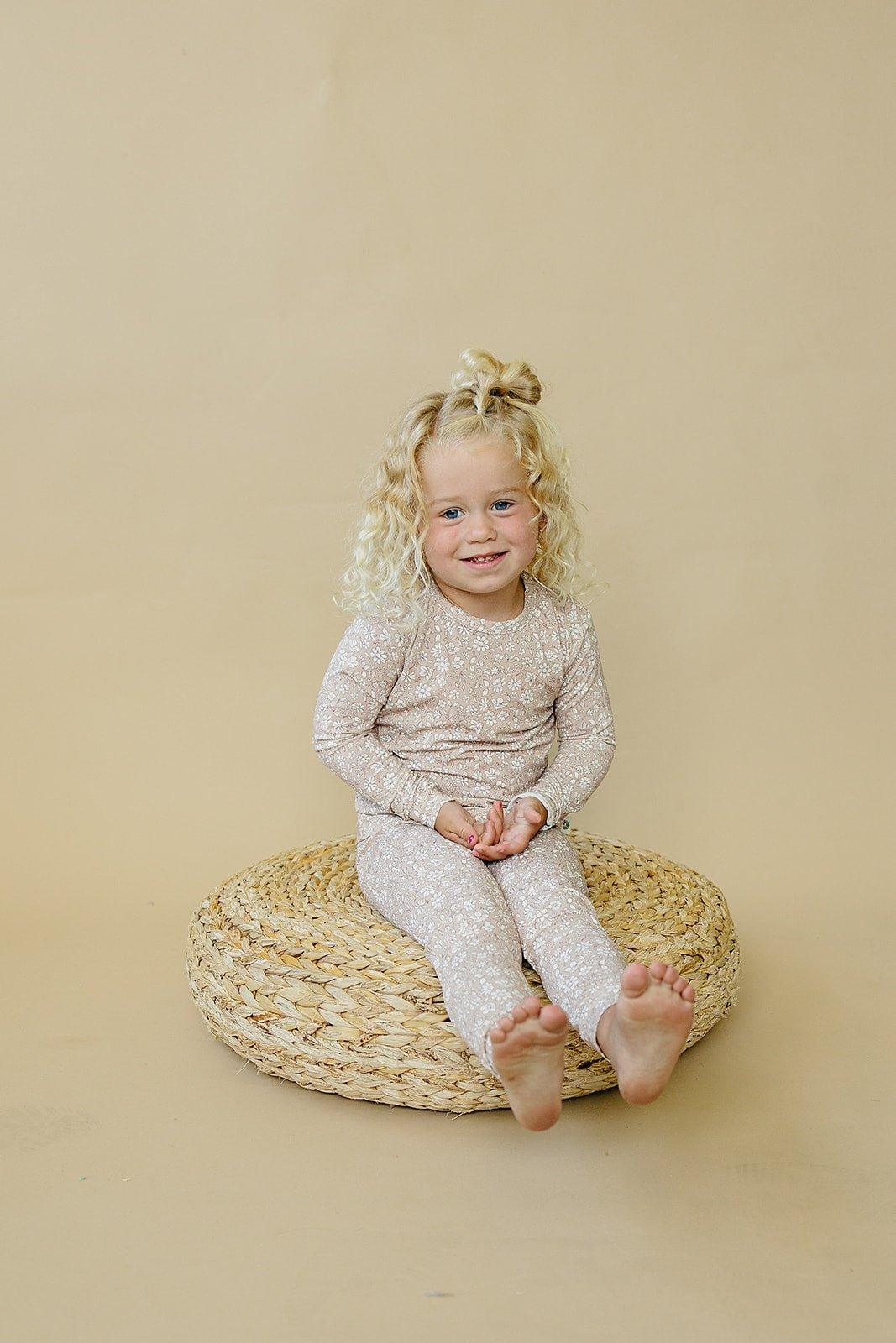 Pijama de bambú de 2 piezas Dainty Ditsy