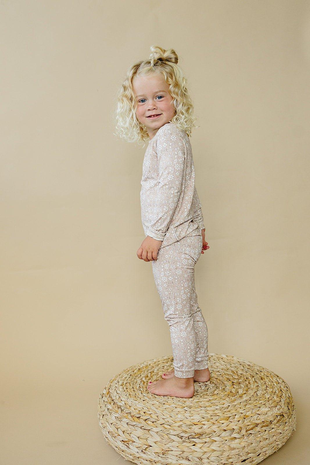 Pijama de bambú de 2 piezas Dainty Ditsy