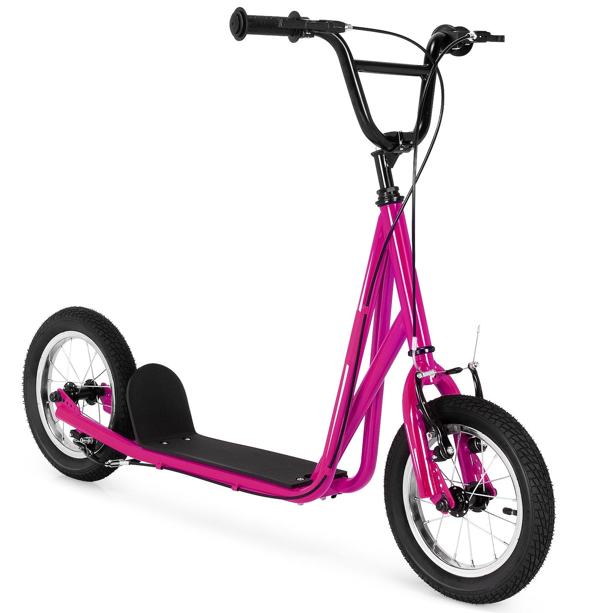 Patinete para niños con ruedas neumáticas de 12 pulgadas y altura ajustable