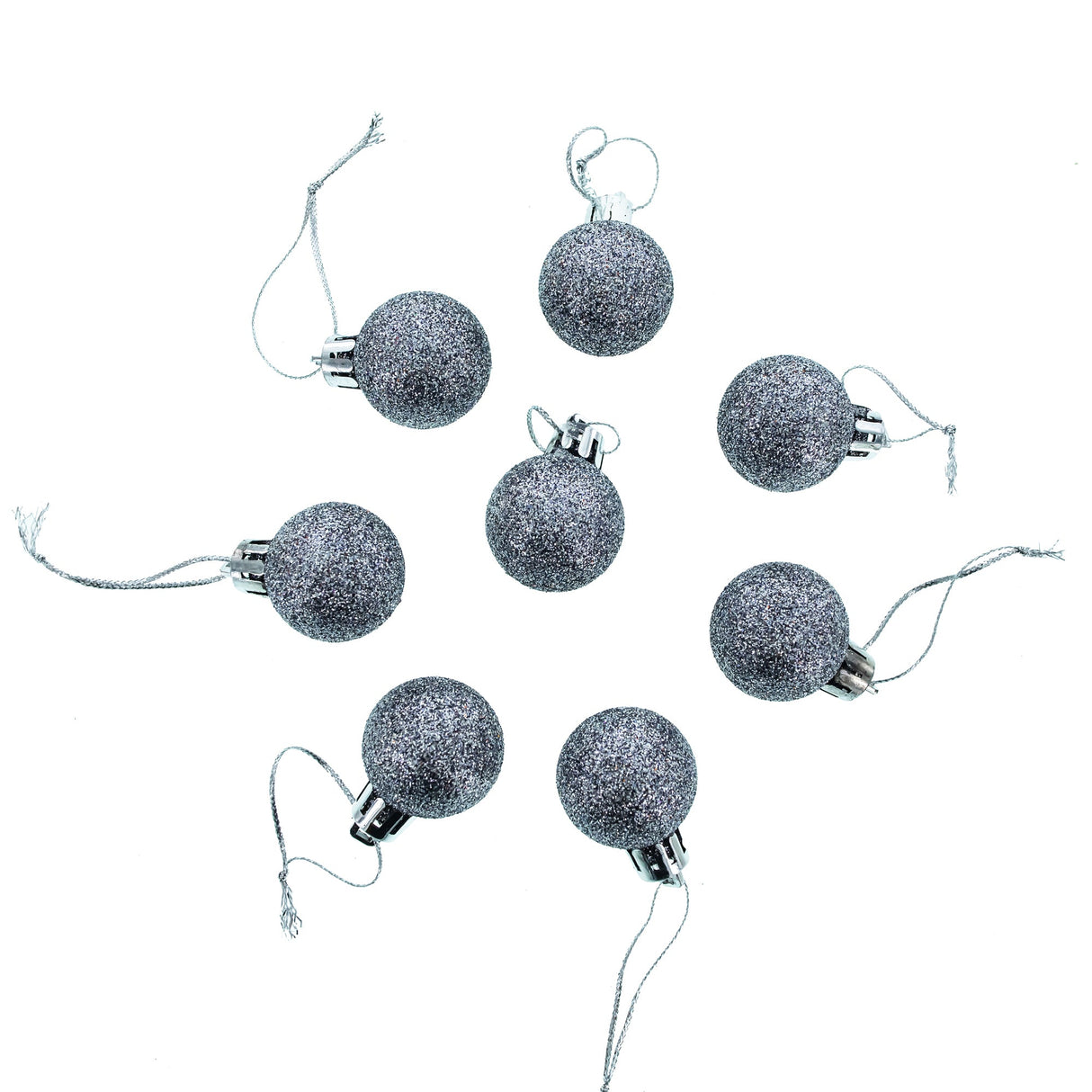 Set of 44 Multicolored Plastic Mini Ball Christmas Ornaments